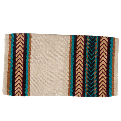 1425-8 Iron Horse 36x34 New Zealand Wool Saddle Blanket MULTI