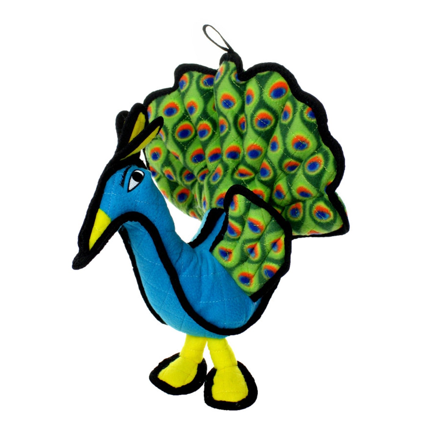Tuffy Zoo Durable Dog Toy Peacock