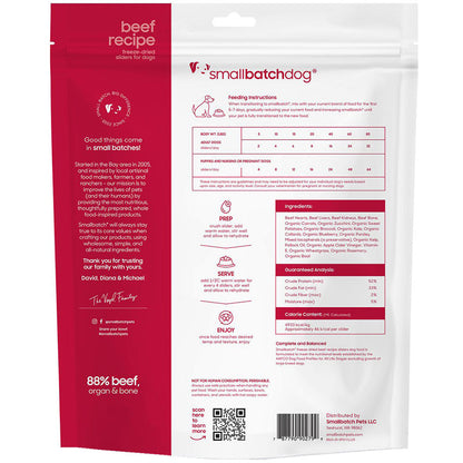 Smallbatch Dog Freeze Dried Slider Beef (14oz)