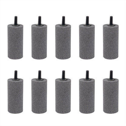 Air Stone 2 Inch Cylinder Diffuser for Fish Tank Aquarium Air Pump One Pack of 10pcs