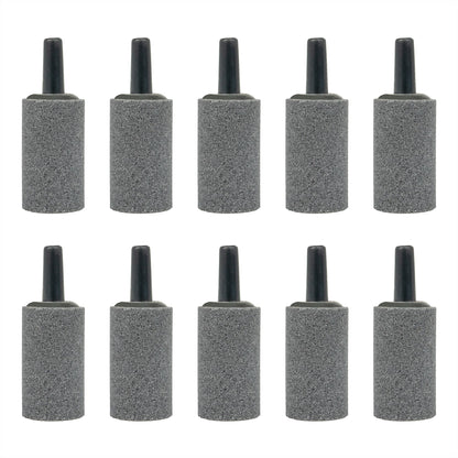 Air Stone 1 Inch Cylinder Diffuser for Fish Tank Aquarium Air Pump One Pack of 10pcs