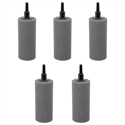 Air Stone 3 Inch Cylinder Diffuser for Fish Tank Aquarium Air Pump One Pack of 5pcs