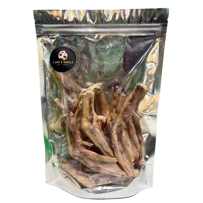 Freeze-Dried Duck Feet for Dogs, Natural Joint Support, 10 Count - Premium Quality Made in USA
