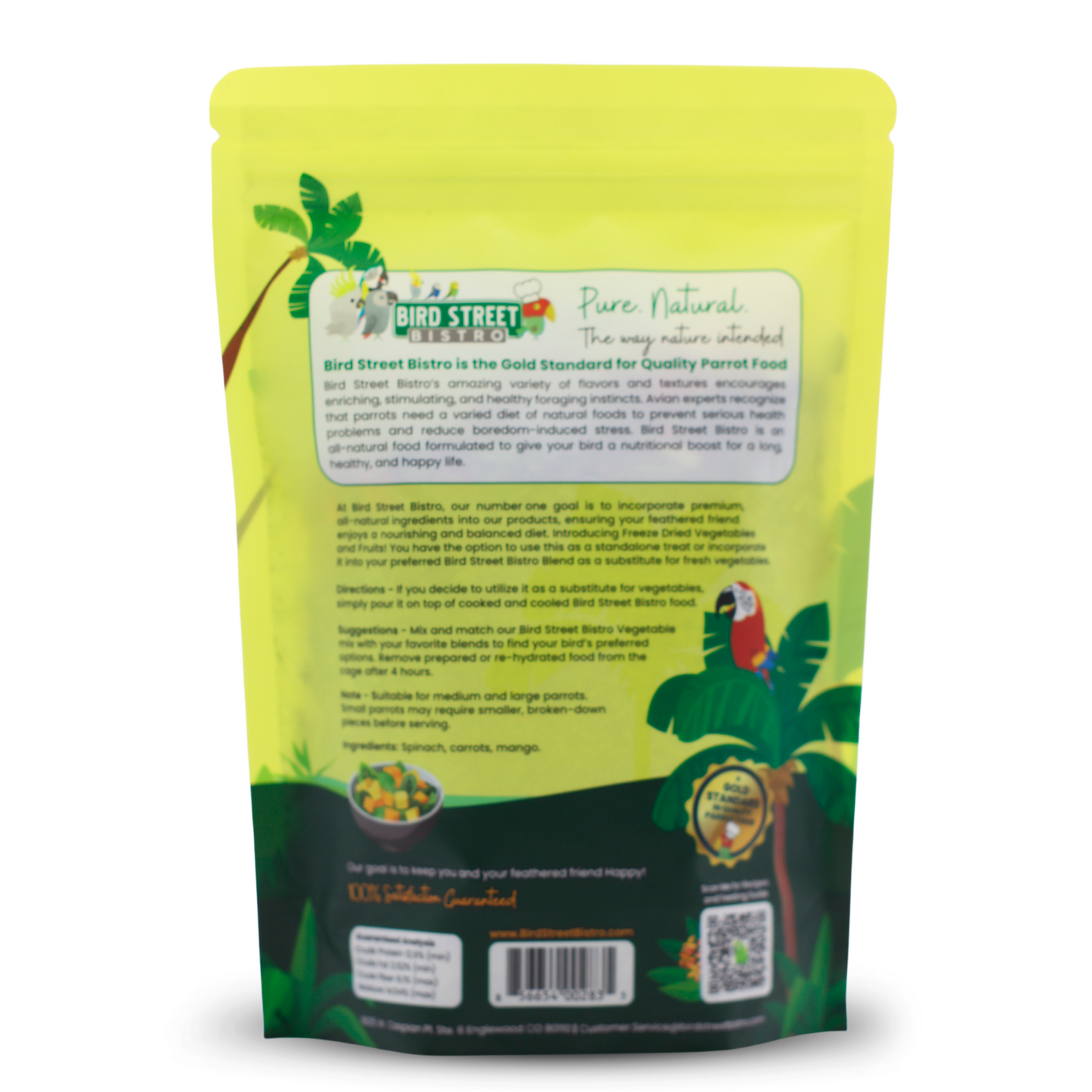 Carrot Mango Boost - Parrot Veggies Mix