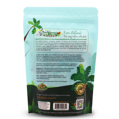 Peas Bell Peppers Boost Parrot Veggies Mix