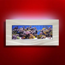 2.0 Wall Mounted Aquarium - Skyline - Silver Stainless Steel