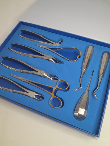 Set Of 9 Tooth Extraction Forceps