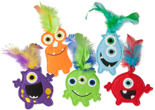 Multipet Monsters w/ Catnip - Assorted Monsters/Colors 6"