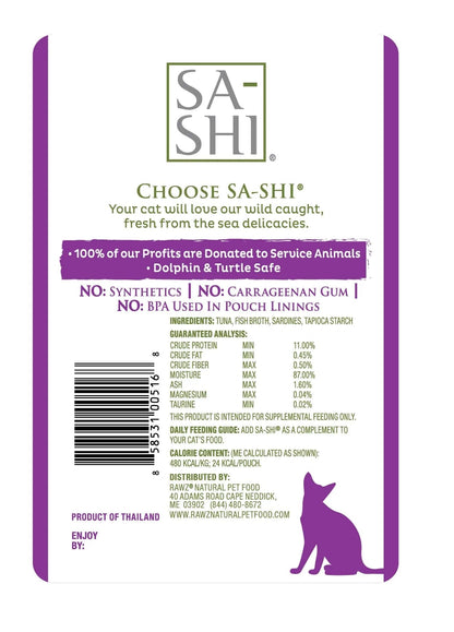 Sa-Shi Tuna & Sardines Recipe (1.76oz)