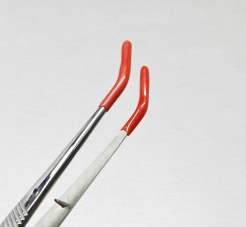 Aquarium Tongs 12" bent rubber tips