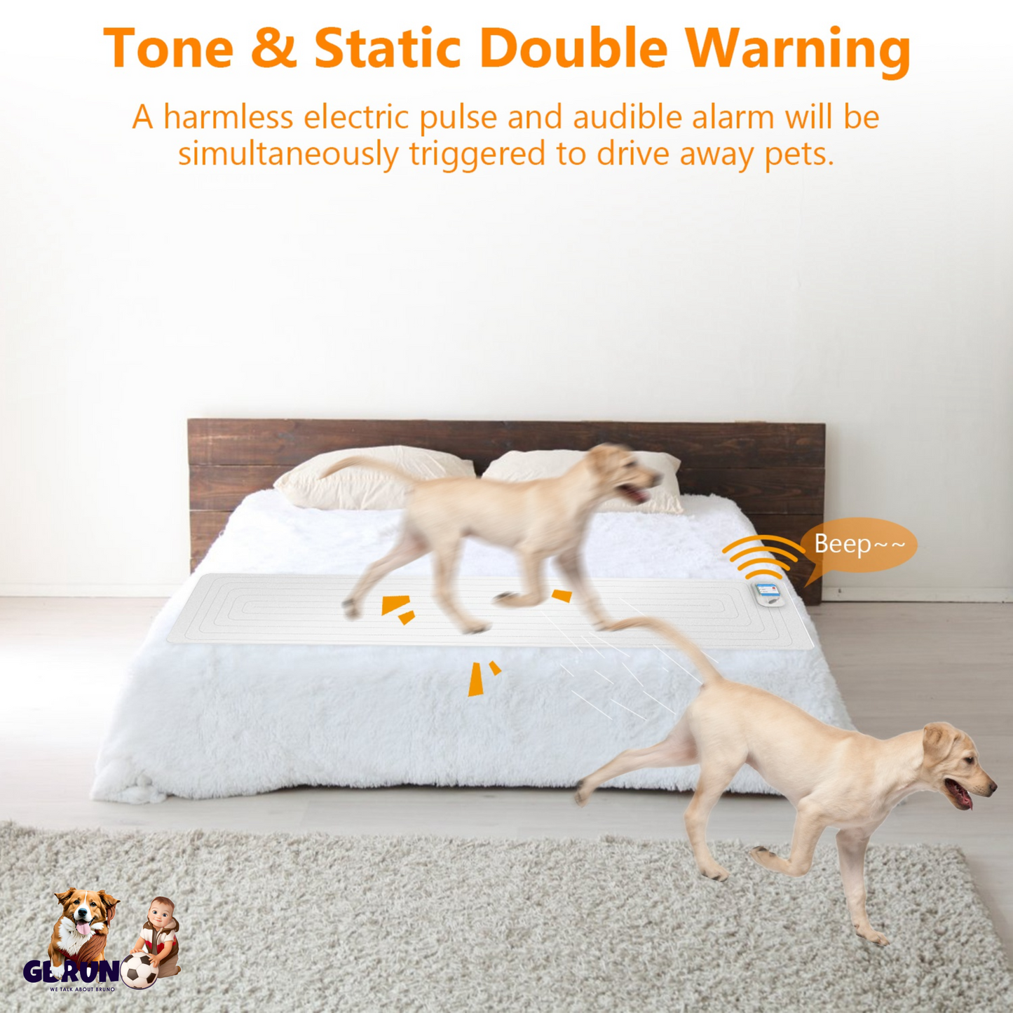 Electronic Pet Training Mat Indoor Safe Shock Training Pad for Dogs Cats Pet Barrier 60x12in with 3 Training Modes