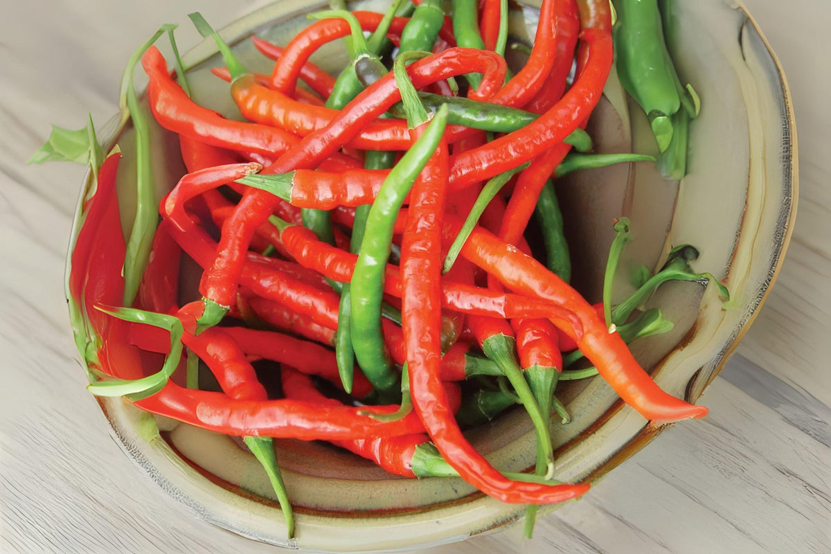 Hot Cayenne Red Long Pepper Seeds – Heirloom Chili, 5-6" Spicy Long Peppers for Drying, Hot Sauce & Cooking – Capsicum annuum, 30 Seeds