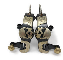 AJ Tack Ladies Antique Brown Pirate Skull Bumper Spurs