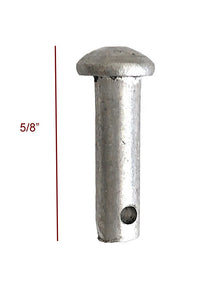 AJ Tack Stainless Steel Spur Rowel Pins and Cotter Pins - 1 Set