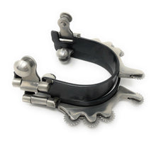 AJ Tack Men's Black Horizontal Rowels Bumper Spurs