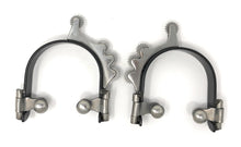 AJ Tack Ladies Black Horizontal Rowels Bumper Spurs