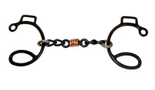 AJ Tack Sweet Iron Six Three Piece Copper Dogbone Chain Gag Bit