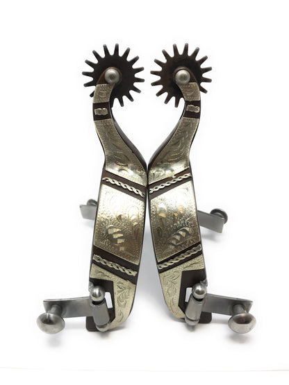 AJ Tack Ladies Antique Brown Western Spurs
