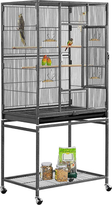 54-Inch Wrought Iron Standing for Large Parrot