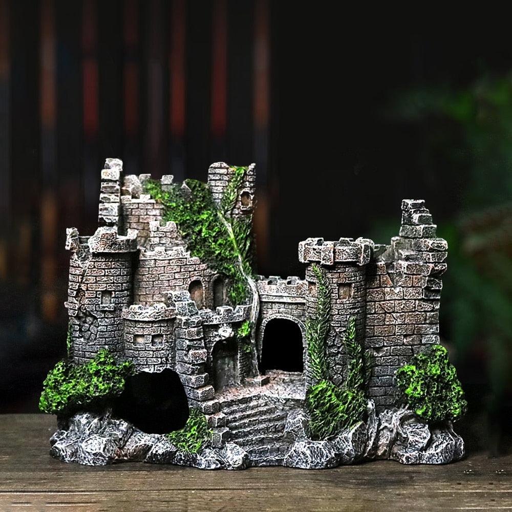 Enchanted Resin Castle Aquarium Decor