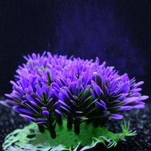 Vibrant Purple Round Grass Aquarium Decor