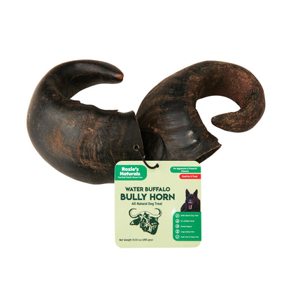 Water Buffalo Horn Dog Chews-2 Count-15 oz (WSP)