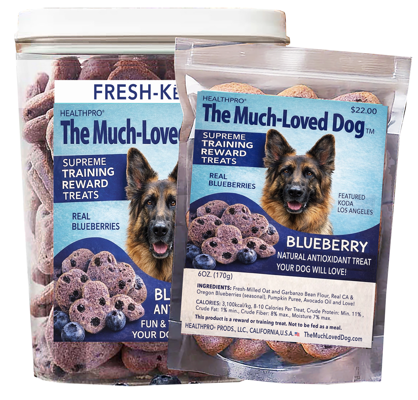 Much Loved Dog™ - Blueberry Antioxidant REFILL, 6 oz.