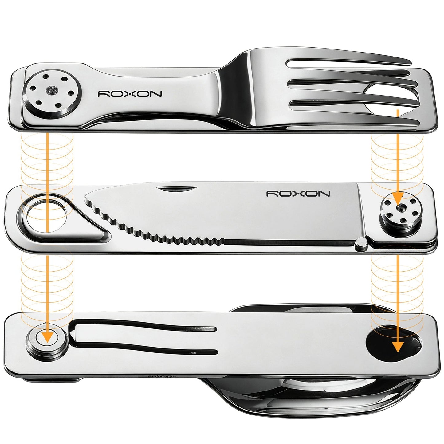 C1S 3-in-1 Folding Cutlery Travel Set