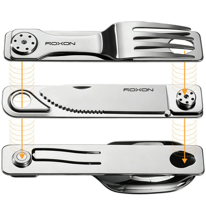 C1S 3-in-1 Folding Cutlery Travel Set