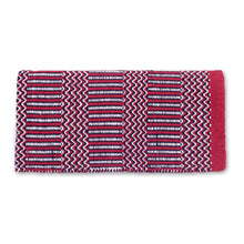 1340-1 Double Weave 32x64 Acrylic Blend Saddle Blanket Red