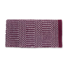 1340-9 Double Weave 32x64 Acrylic Blend Saddle Blanket Burgundy