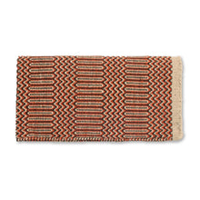 1340-17 Double Weave 32x64 Acrylic Blend Saddle Blanket Rust And Brown