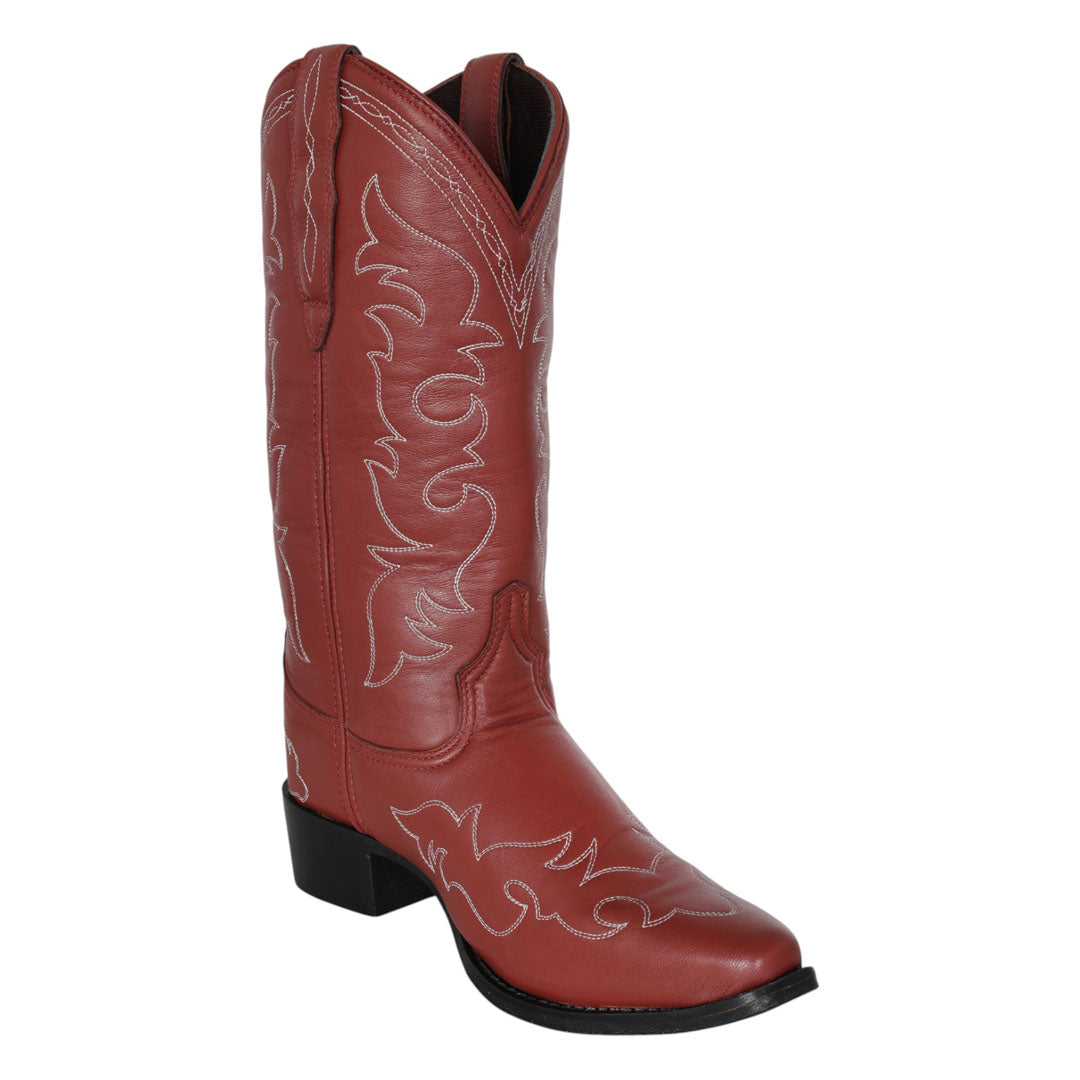 TuffRider Womens Snip Toe Paris Embroidered Western Boots