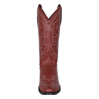 TuffRider Womens Snip Toe Paris Embroidered Western Boots