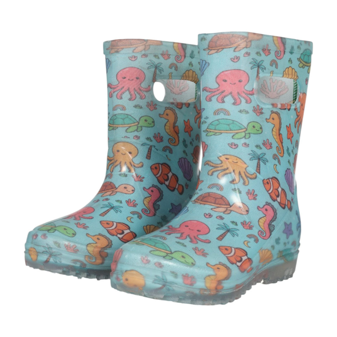 TuffRider PuddleJump Boots for Children-Ocean Friends