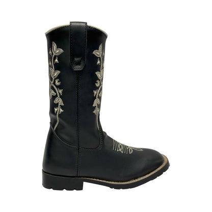TuffRider Toddler Black Floral Western Boot