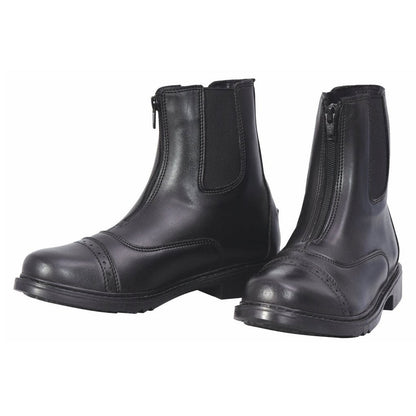 TuffRider Women Starter Synthetic Leather Front Zipper Paddock Boots
