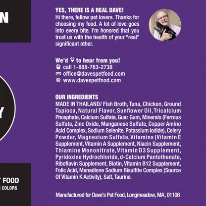 Dave's Cat Naturally Healthy Grain Free Tuna & Chicken (13oz)