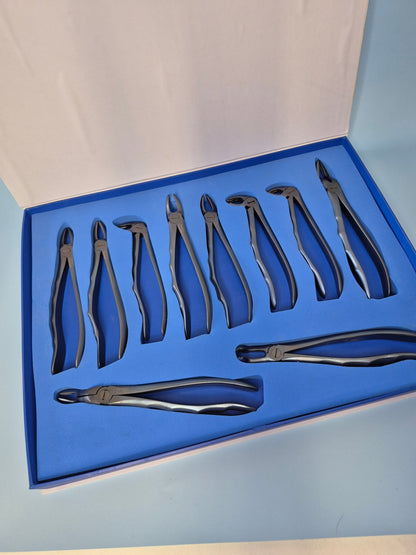 Titanium Extraction Forceps (Set of 10)