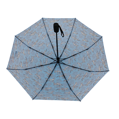 AWST Int'l Lila Compact Umbrella-Blue Toile