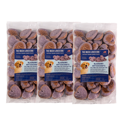 Much Loved Dog Training Treats Blueberry Antioxidant 6 Oz