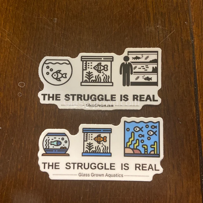 Fish Tank Struggles Decal Sticker