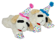 Multipet Lamb Chop® w/ Birthday Hat  - Assorted Colors 4"