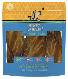 Honey Dog Buffalo Crunchy Ears (4pk)