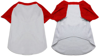 Custom Screen Print Raglan Shirt for Dogs Cats Pets