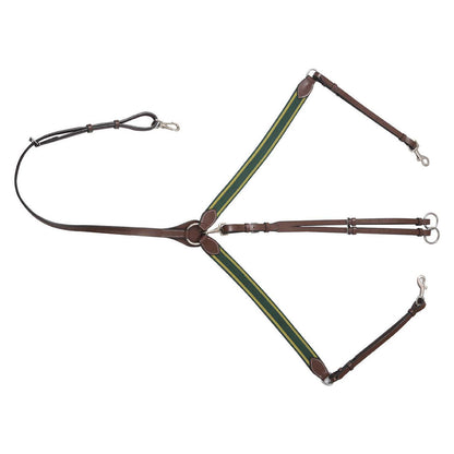 Henri de Rivel Pro Elastic Breastplate Martingale with Running Attachment