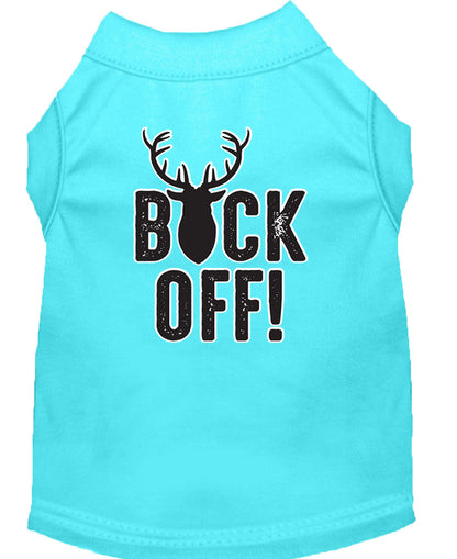 Pet Dog & Cat Shirt Screen Printed, "Buck Off"