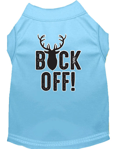 Pet Dog & Cat Shirt Screen Printed, "Buck Off"
