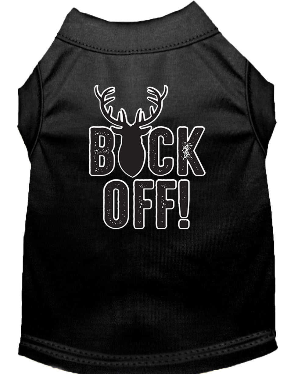 Pet Dog & Cat Shirt Screen Printed, "Buck Off"