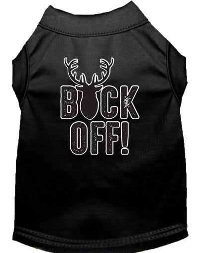 Pet Dog & Cat Shirt Screen Printed, "Buck Off"